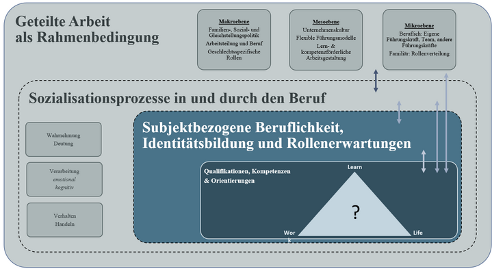 Abbildung 1: Berufliche Sozialisation in geteilter Führung (angelehnt an Lempert 2007; Antoni et al. 2014)